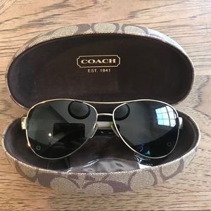 Coach “Kristina” sunglasses and case included!